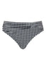 Midi Gather Bikini Bottoms - Black Gingham