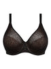 Belle Lace Seamless Unlined Bra - Black