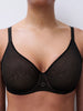 Belle Lace Seamless Unlined Bra - Black
