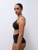 Belle Lace Seamless Unlined Bra - Black